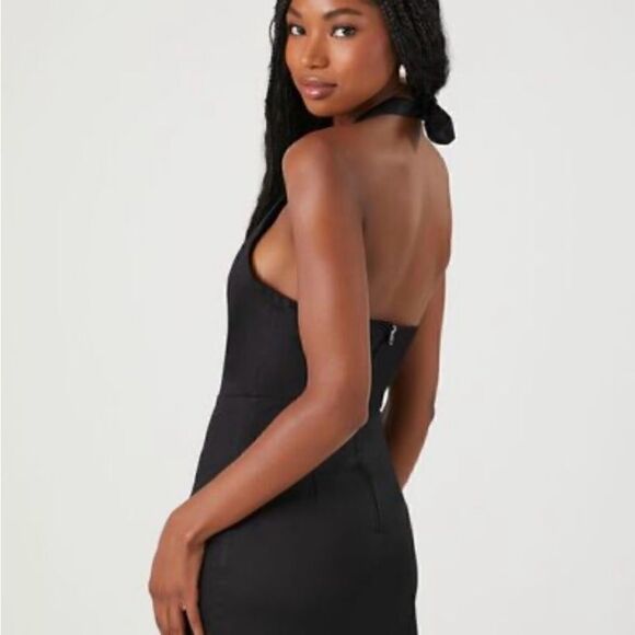 Halter button up mini dress new with tags - Picture 4 of 6